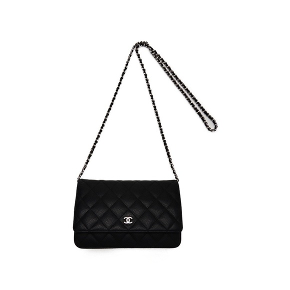 Chanel Mini Matelasse Chain Wallet Lambskin Black - Picture 4 of 8